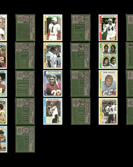 1978 Topps Football Card Lot x298 Stars RCs Cowboys Vikings HOF