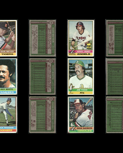 1976 Topps Baseball Card Lot – 125 Vintage MLB Cards – Bulk Collection