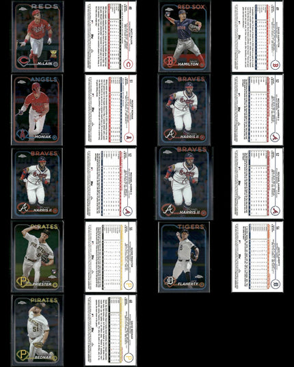 2024 Topps Chrome & Chrome Update Lot – 186 Cards – MLB Stars & Rookies