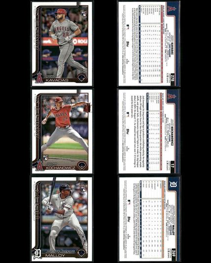 2025 Topps Rookie Cards Lot (60) MLB Baseball RC Stars + Prospects Set