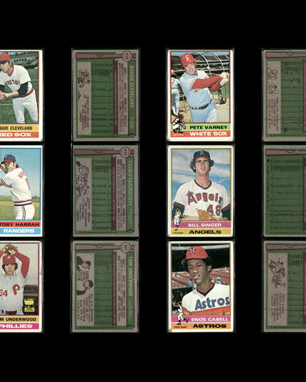 1976 Topps Baseball Card Lot – 125 Vintage MLB Cards – Bulk Collection