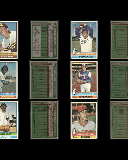 1976 Topps Baseball Card Lot – 125 Vintage MLB Cards – Bulk Collection
