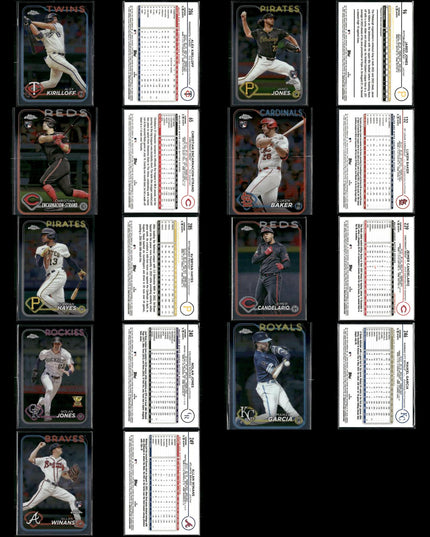 2024 Topps Chrome & Chrome Update Lot – 186 Cards – MLB Stars & Rookies