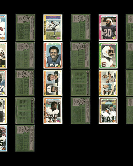 1978 Topps Football Card Lot x298 Stars RCs Cowboys Vikings HOF