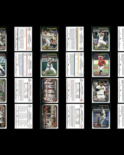 2024 Topps + Topps Update Baseball Cards Lot (255) Stars Teams Variety MLB