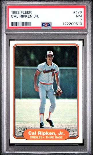 Cal Ripken Jr. 1982 Fleer #176 Rookie Card PSA 7