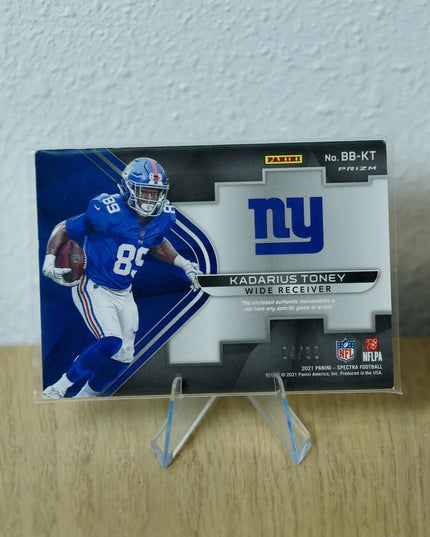 Kadarius Toney #BB-KT 2021 Panini Spectra Building Blocks Neon Green NY Giants