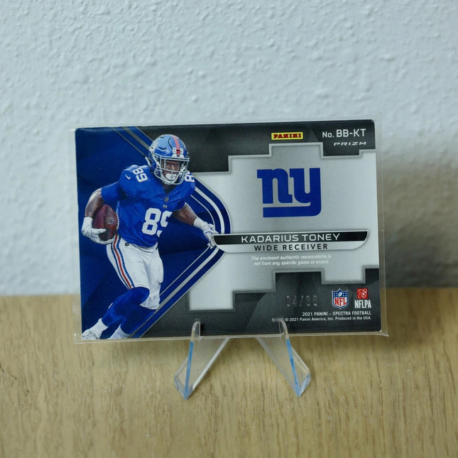 Kadarius Toney #BB-KT 2021 Panini Spectra Building Blocks Neon Green NY Giants